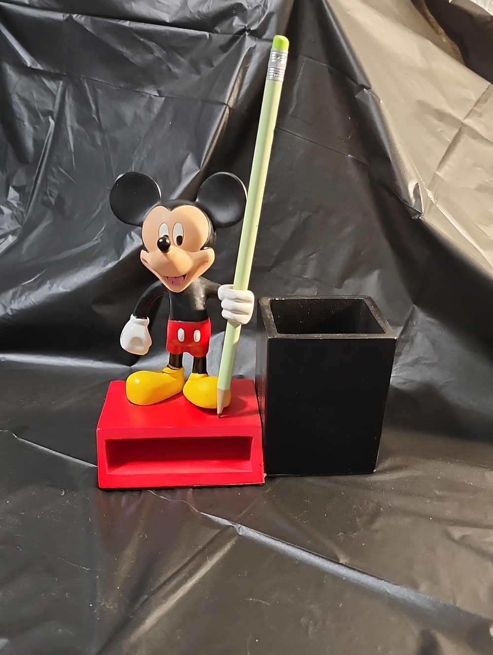Mickey Mouse Desk Organizer with Pencil Holder - Red, Black, Yellow